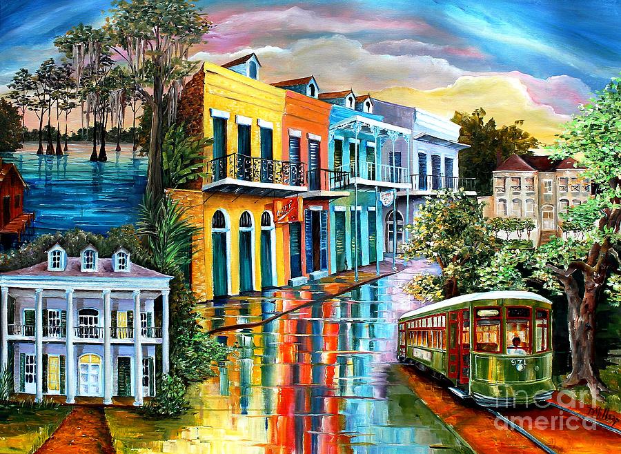 Bayou to the Big Easy Painting by Diane Millsap
