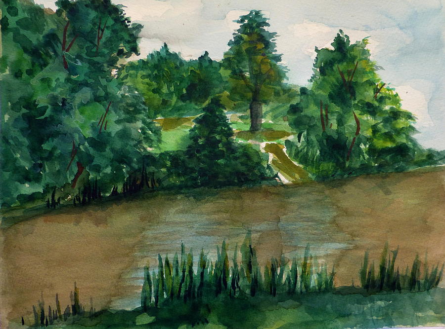 Landscape Painting - Bayous Edge Texas by Robert Tiefenwerth