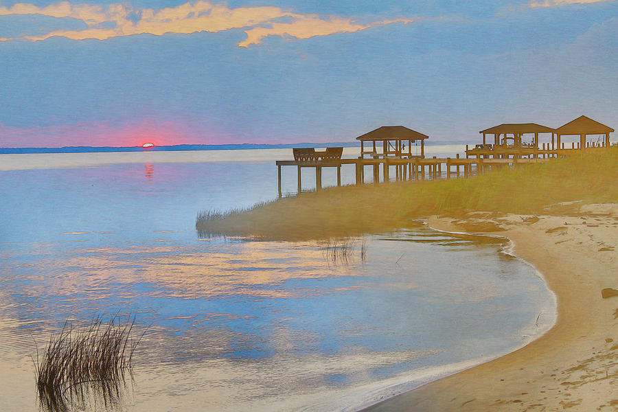Bayside at the Beach Digital Art by Randy Steele