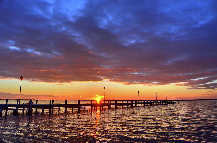 Bayside Sunset Photograph by Bob Cuthbert - Fine Art America