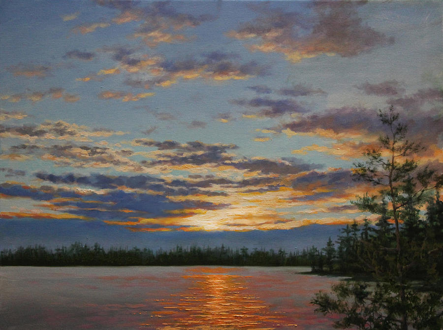 Bayview Sunset Painting by Robert Perrish - Fine Art America