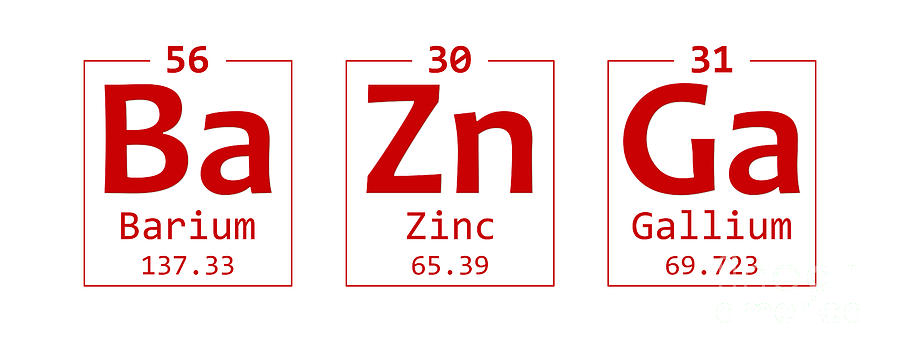 Bazinga Chemistry Element Word Photograph By Nishanth Gopinathan