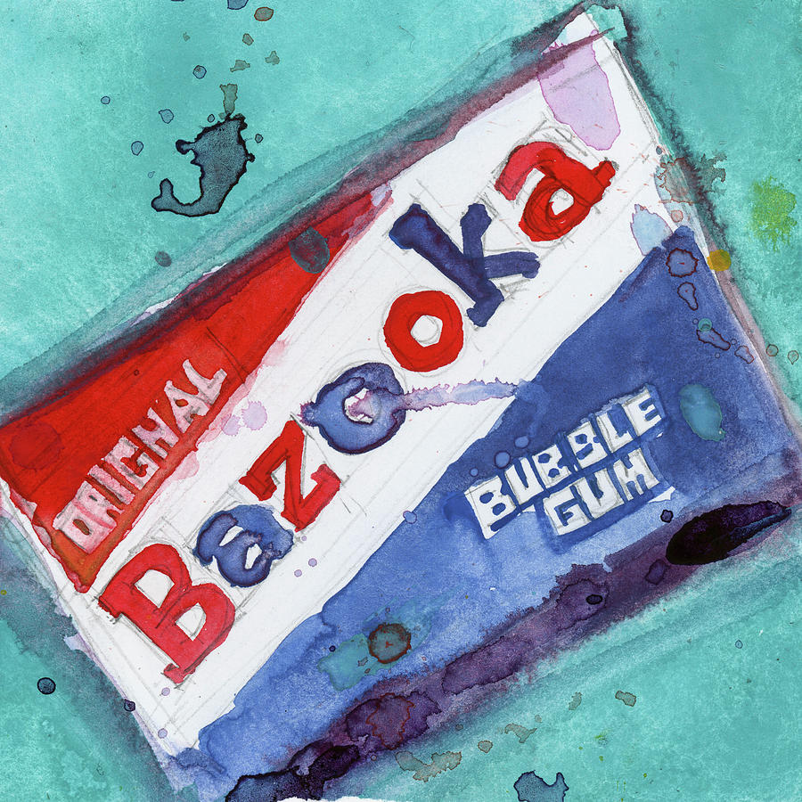 Bazooka Bubble Gum Painting