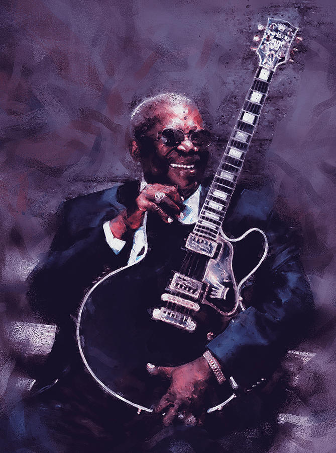 BB King - 10 Painting by AM FineArtPrints