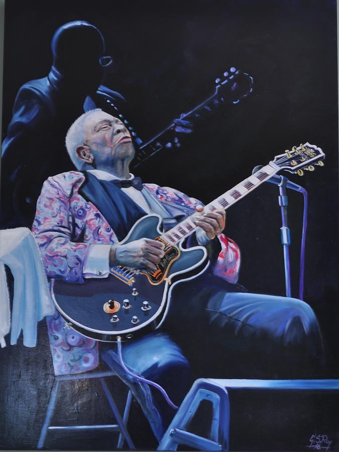 BB King Painting By Gordon Roy - Pixels