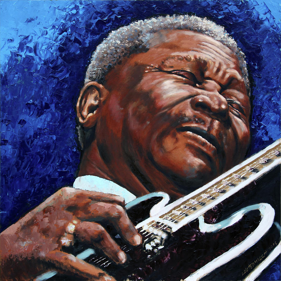 BB King Painting by John Lautermilch