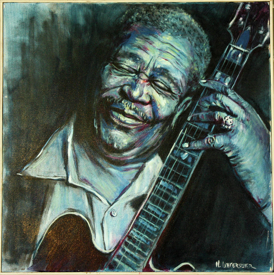 BB King, King Of The Blues Painting By Neil Unterseher | Fine Art America