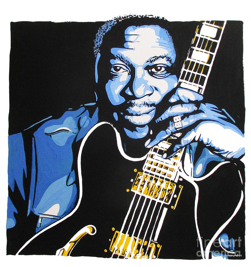 BB King Painting by Nancy Mergybrower - Fine Art America