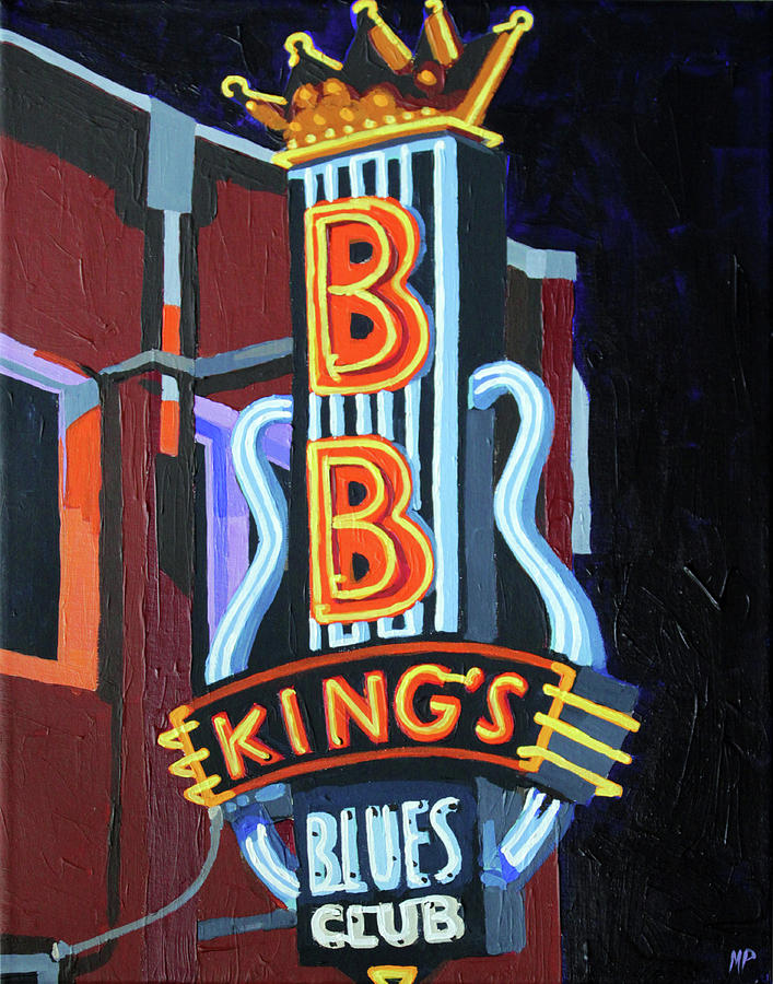 BB Kings Blues Club Painting by Melinda Patrick