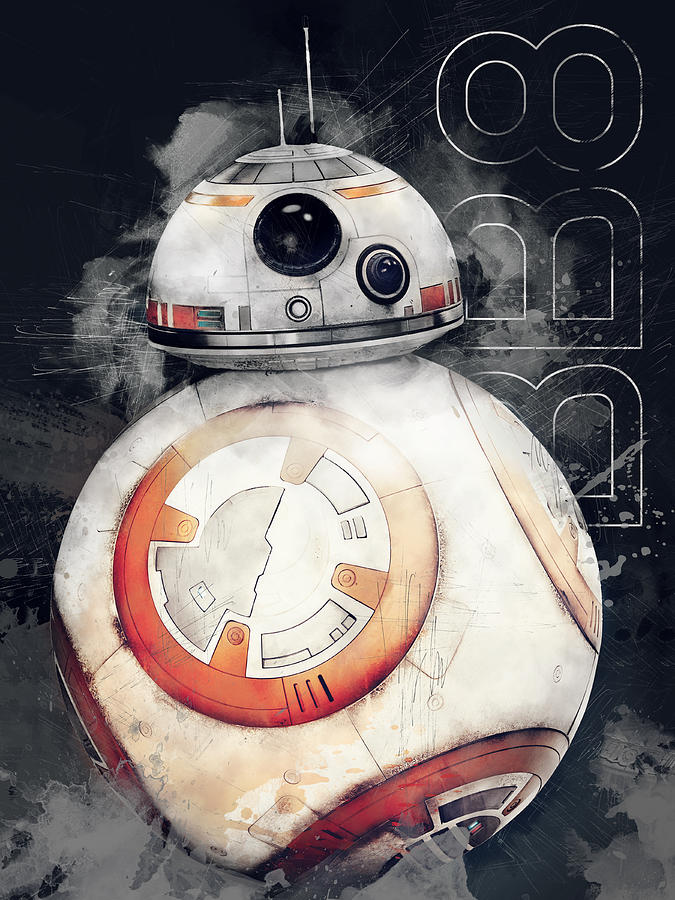 Star Wars Digital Art - Bb8 by Afterdarkness.