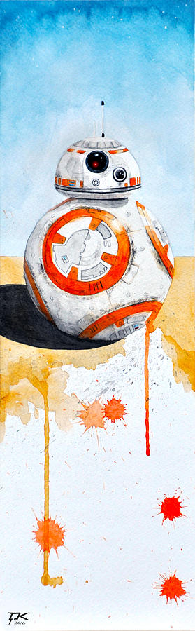 Star Wars Painting - BB8 by David Kraig