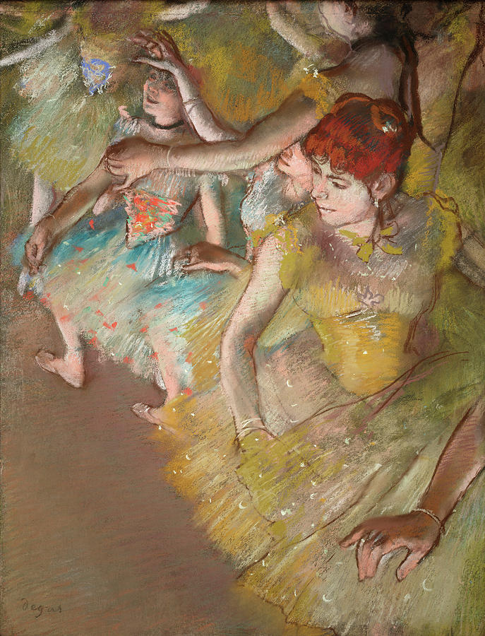 Edgar Degas Painting - Ballet Dancers on the Stage #15 by Edgar Degas