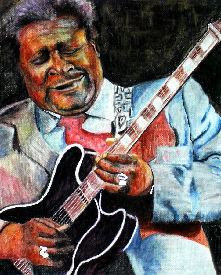 Musician Painting - BBKing by Frances Marino