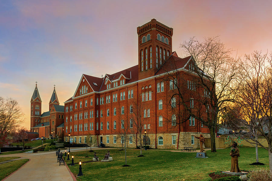 B.C. campus and Church Photograph by Mark McDaniel - Fine Art America