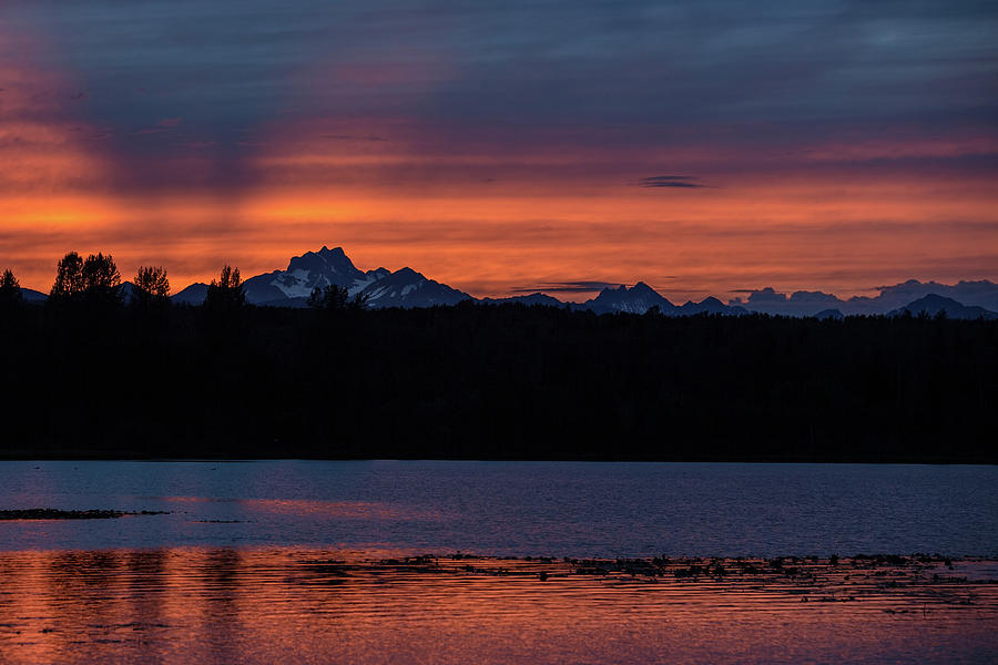 BC Mountain Sunset Photograph by Ryan Heffron