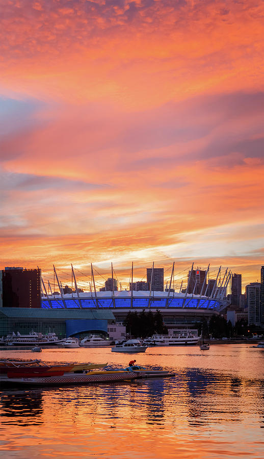 BC Place Stadium at Sunset. Vancouver, BC Photograph by Rick Deacon