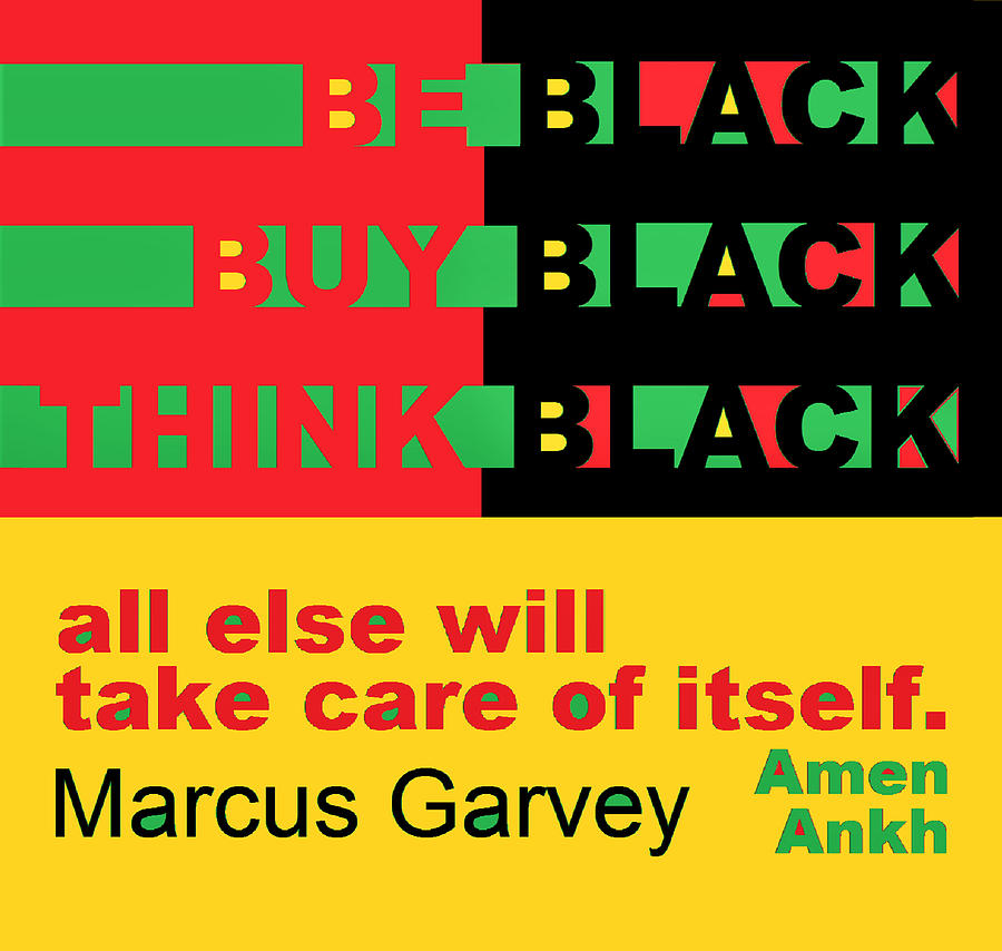 African American Digital Art - Be Black rbg by Adenike AmenRa
