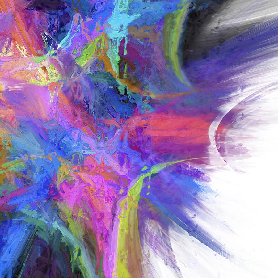 Color Splat Digital Art - Be Free by Margie Chapman