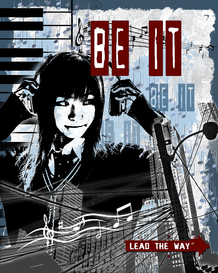 Black And White Digital Art - Be It by Melissa Smith