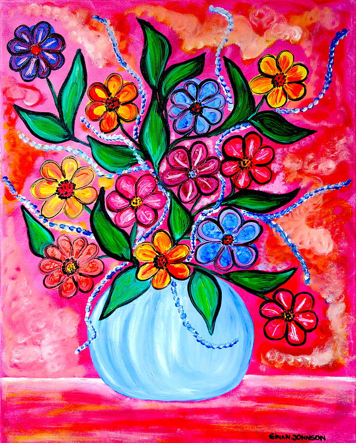 Be kind Painting by Gina Nicolae Johnson