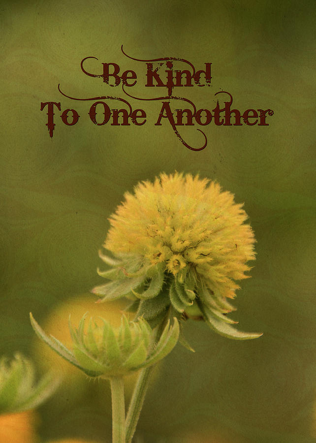 Be Kind To One Another Mixed Media by Trish Tritz