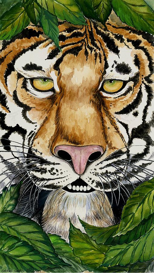 Be Like A Tiger Painting by Carol Sabo