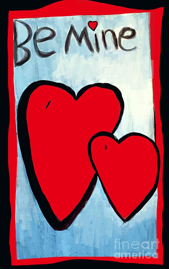 Be Mine Hearts Illustration Photograph by Susan Garren