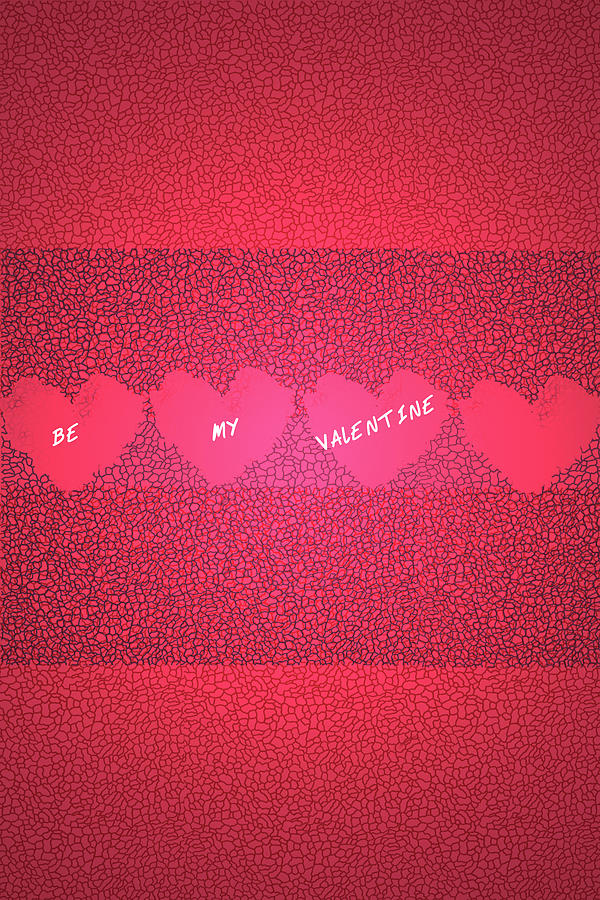 Valentines Day Digital Art - Be My Valentine by Chellie Bock