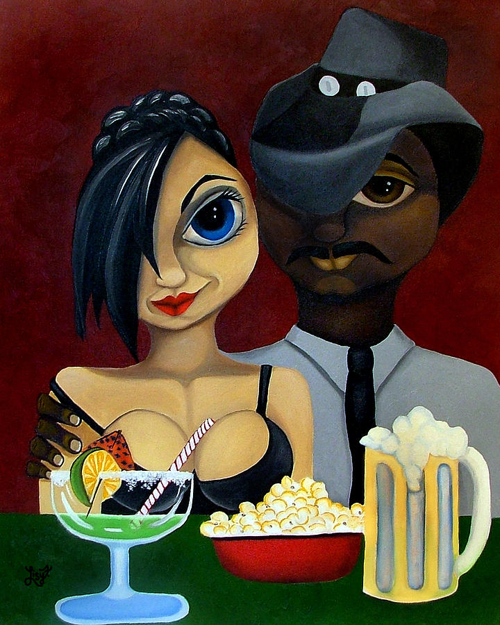 Beer Painting - Be My Valentine by Elizabeth Lisy Figueroa