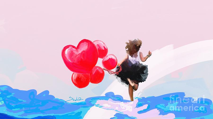 Be my valentine  Painting by Lidija Ivanek - SiLa