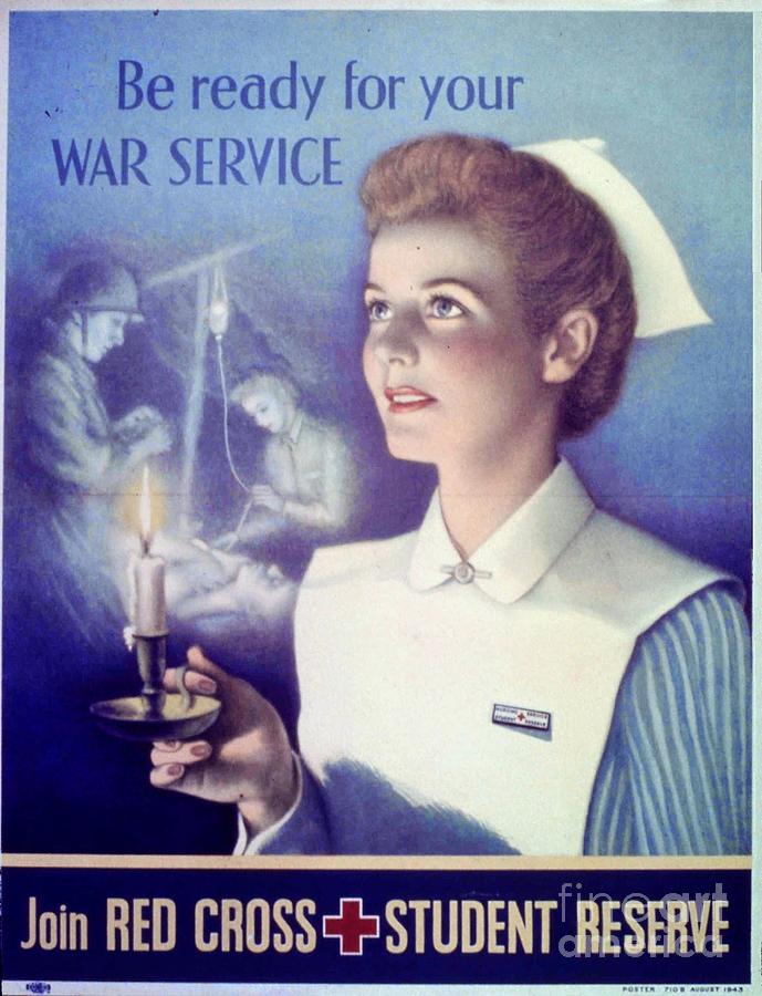 Be ready for your War Service Join Red Cross Student Reserve Painting by Vintage Collectables