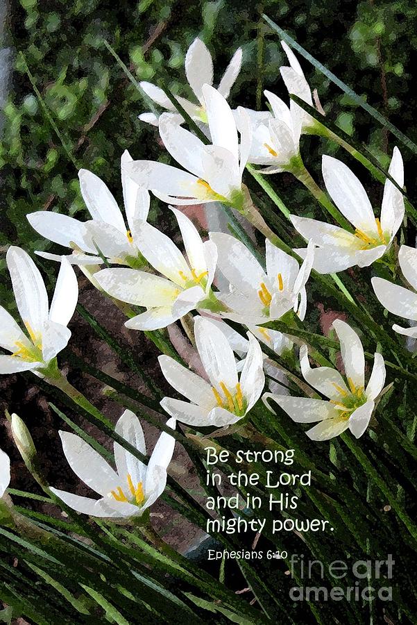 Be Strong In The Lord Photograph by Hazel Holland