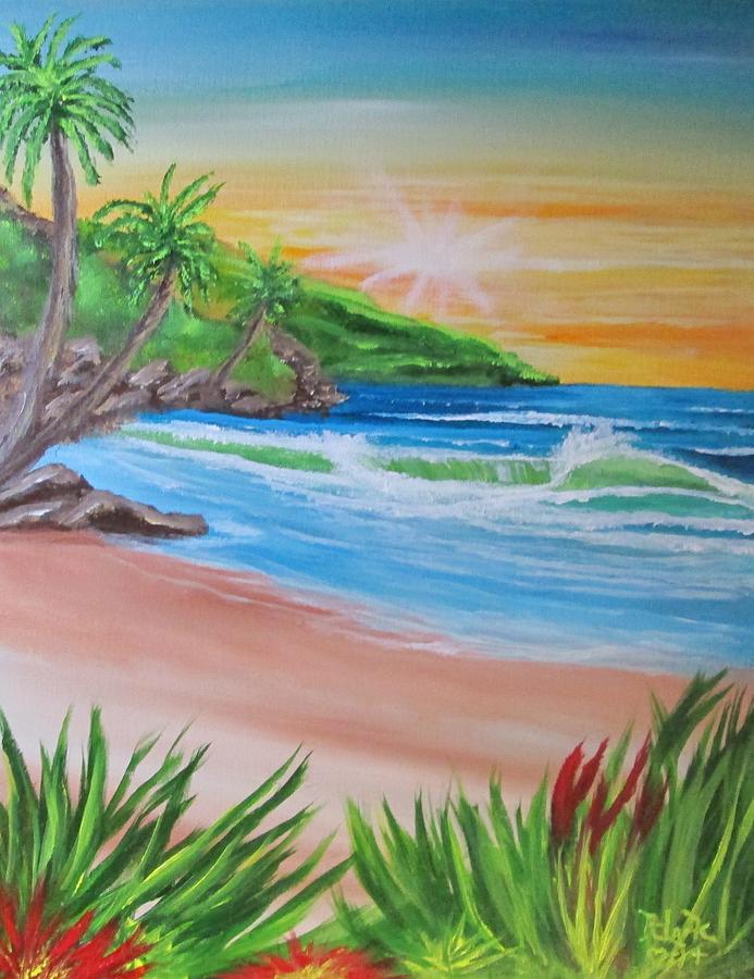 Beach 7 Painting by Robert Clark