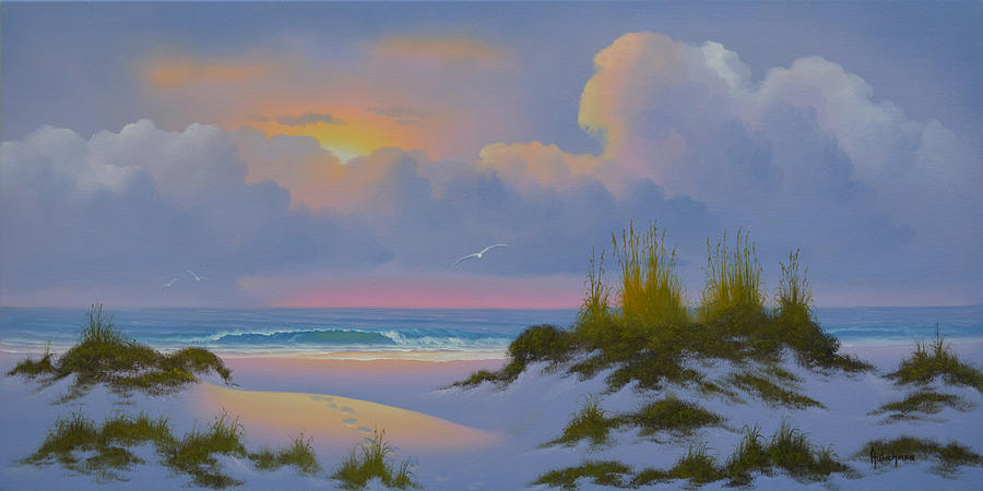 Beach Access Painting by Kenneth F Aunchman