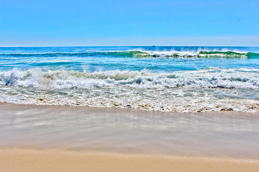 Paradise Photograph - Beach and Ocean Waves by Colleen Kammerer