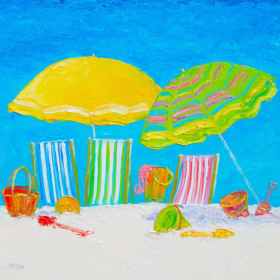 Beach Art - Beach Color Painting by Jan Matson