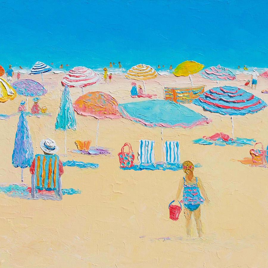 Beach Art - Every Summer has a story 2 Painting by Jan Matson