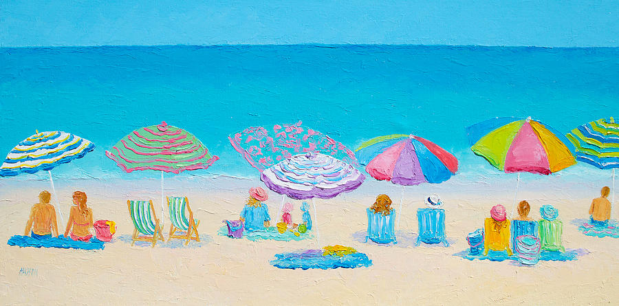 Impressionism Painting - Beach Art - Live by the Sun by Jan Matson