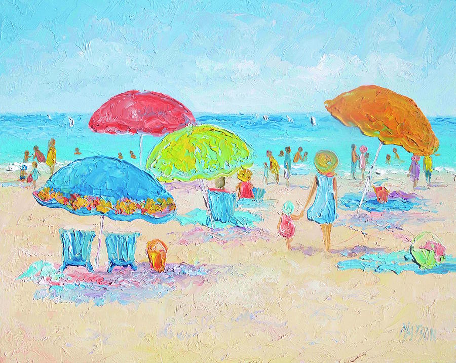 Beach Art - Relax Painting by Jan Matson