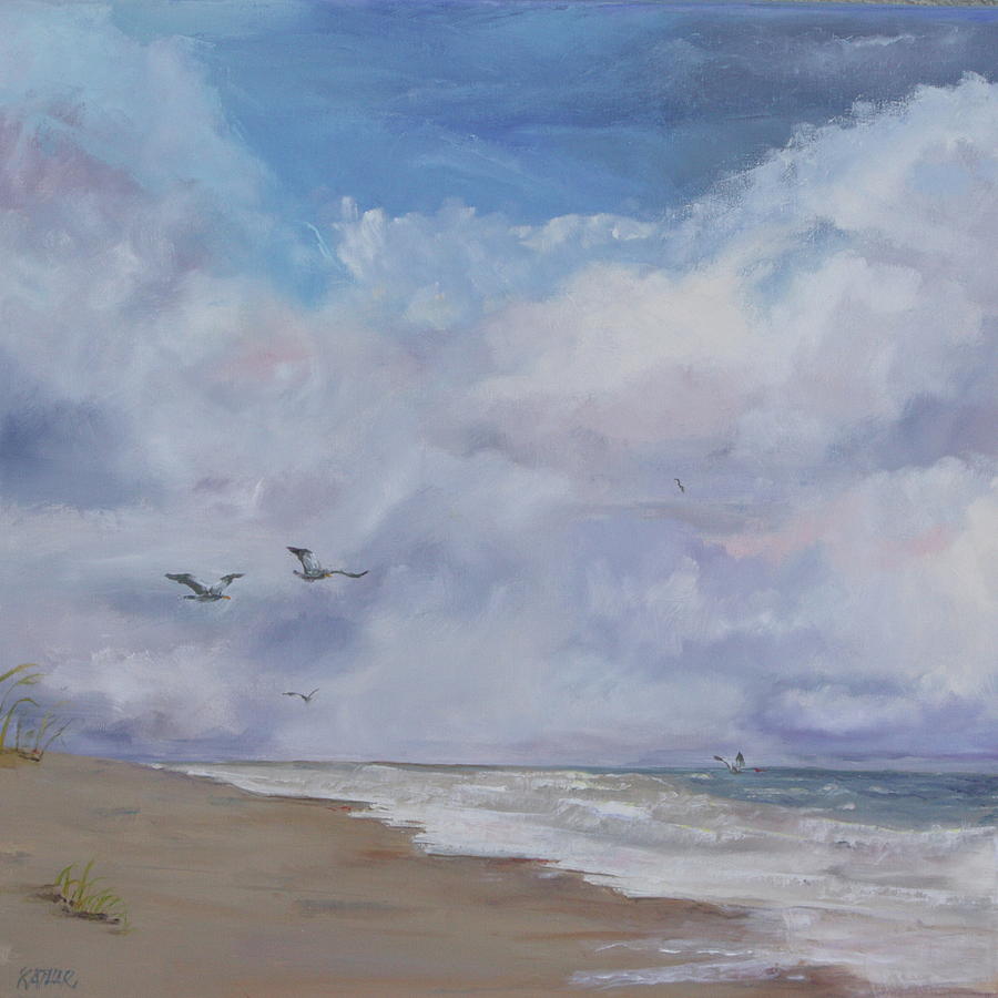 Beach Painting - Beach at Englewood by Kathleen Hartman