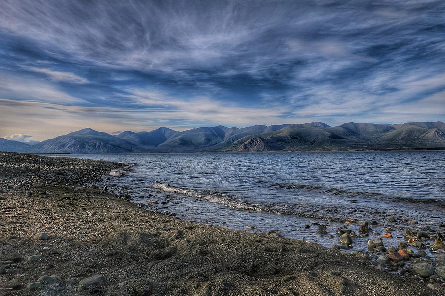 Beach at Kluane Lake Photograph by Ross Kestin