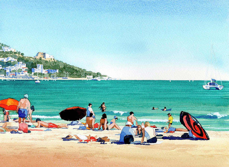 Beach at Roses, Spain by James Faecke Beach at Roses, Spain by James Faecke