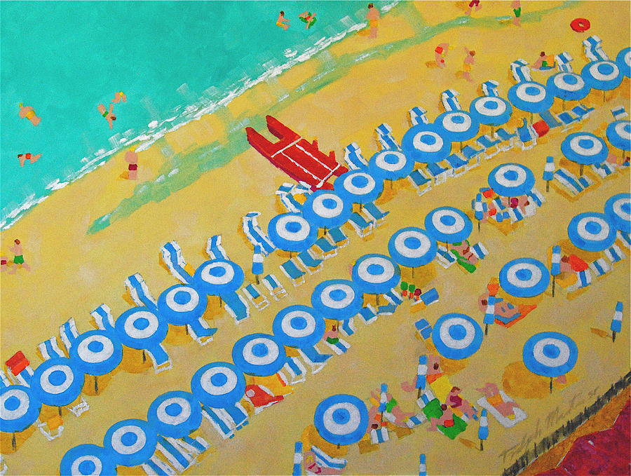 Beach at Sorrento Painting by Art Mantia