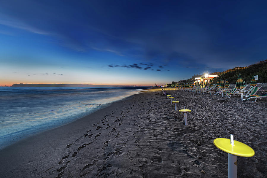 Beach At Sunset - Spiaggia Al Tramonto I Photograph by Enrico Pelos