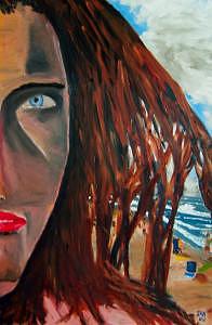 Beach Baby Painting by Ira Stark Beach Baby Painting by Ira Stark