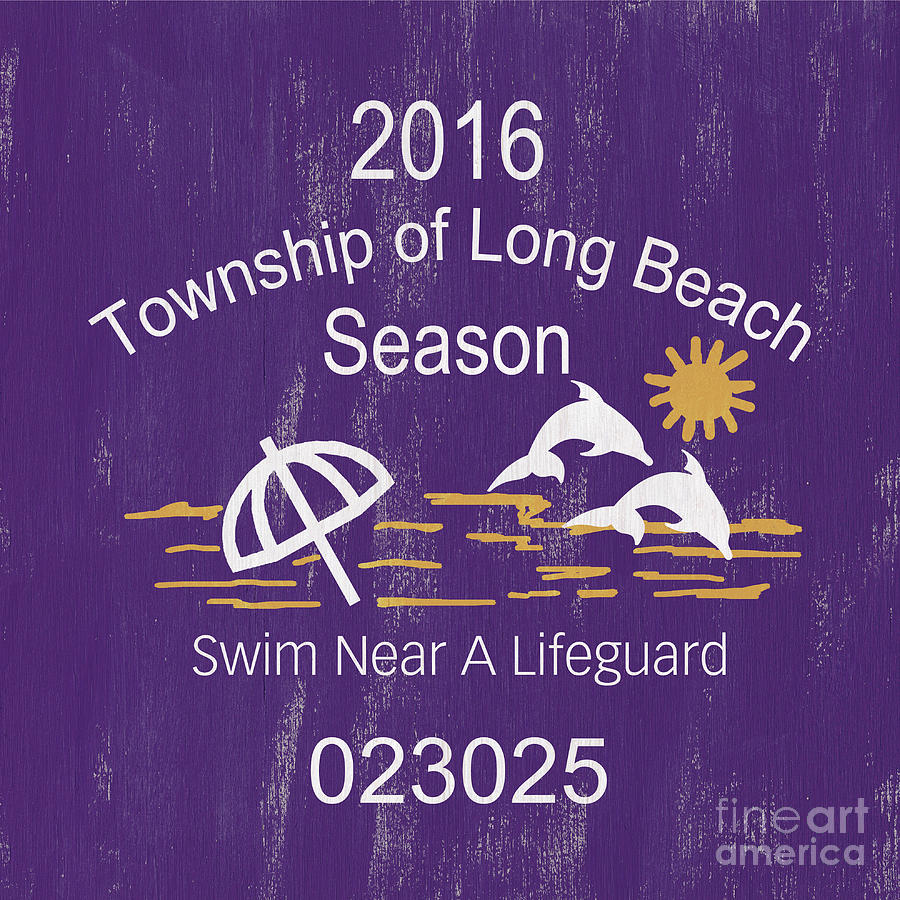 Beach Badge Long Beach Painting