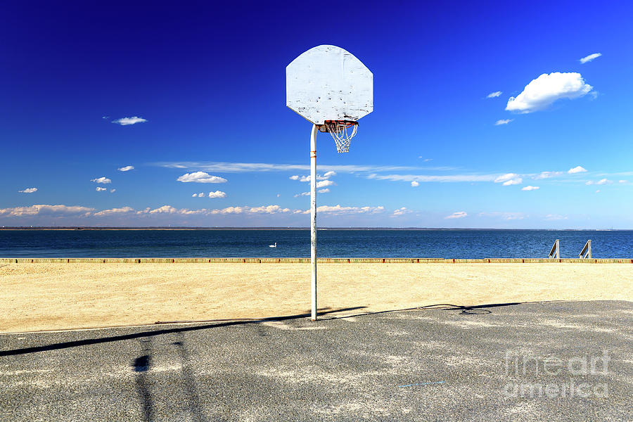 Beach Basketball at Long Beach Island Photograph by John Rizzuto