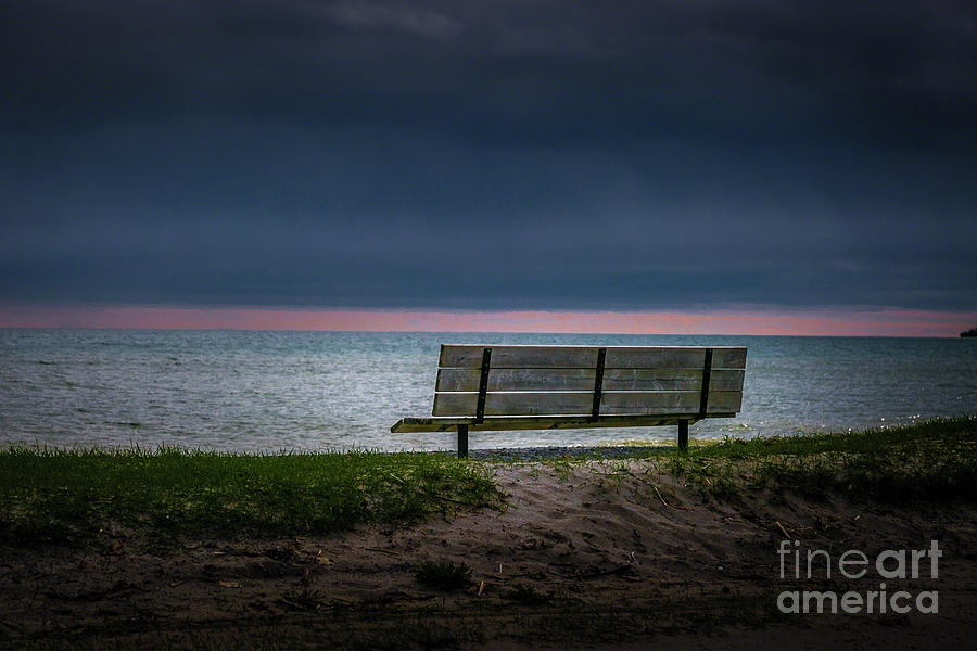 Beach Bench Photograph by Roger Monahan