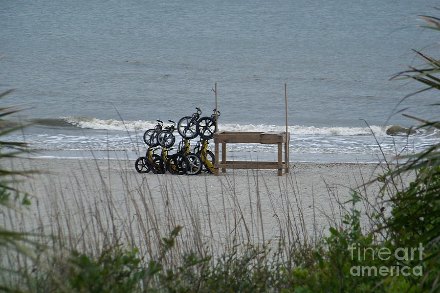 Beach Bicycles Photograph by Carol  Bradley