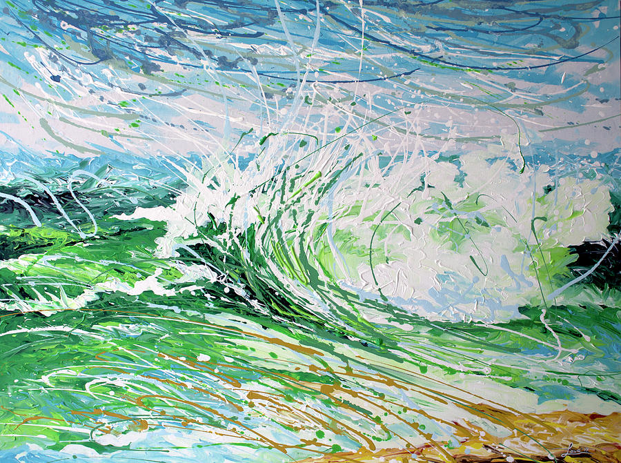 Beach Blast Painting by William Love
